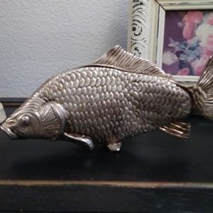 Unique Italian Silver plate Fish Napkin Holder